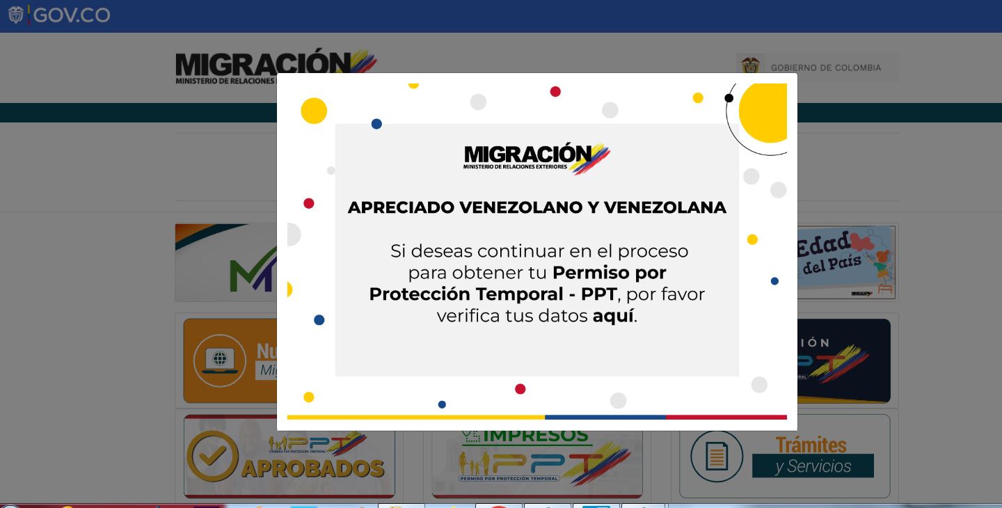 Migración lanza aplicativo para venezolanos que quieran seguir con el